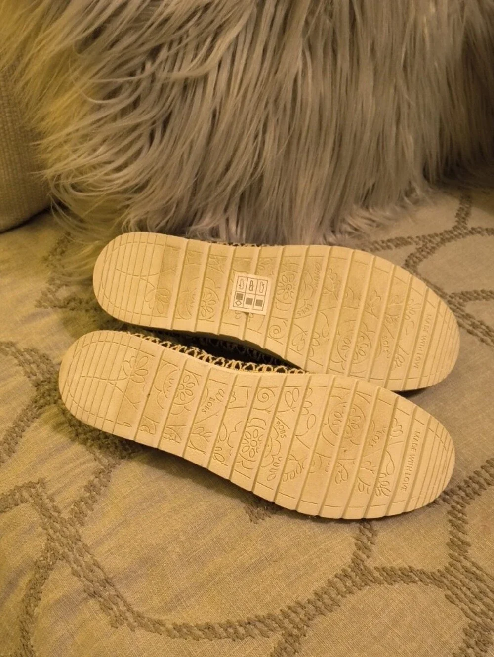 BOBS by SKECHERS Black Slip-On Espadrille Flats